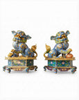 Customized Grand Lion Dance Cloisonne Sculpture|Decorative Items|Unique Personalized Gifts Dubai & Riyadh|Designer Presents