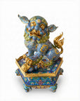 Customized Grand Lion Dance Cloisonne Sculpture|Decorative Items|Unique Personalized Gifts Dubai & Riyadh|Designer Presents