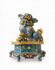 Customized Grand Lion Dance Cloisonne Sculpture|Decorative Items|Unique Personalized Gifts Dubai & Riyadh|Designer Presents