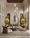 Customized Great Power Majestic Cloisonne Floor Vase|Decorative Items|Unique Personalized Gifts Dubai & Riyadh|Designer Presents