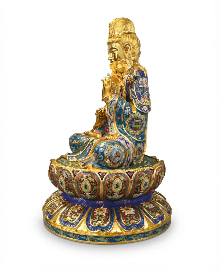 Customized Guanyin Bodhisattva Cloisonne Statue|Decorative Items|Unique Personalized Gifts Dubai &amp; Riyadh|Designer Presents
