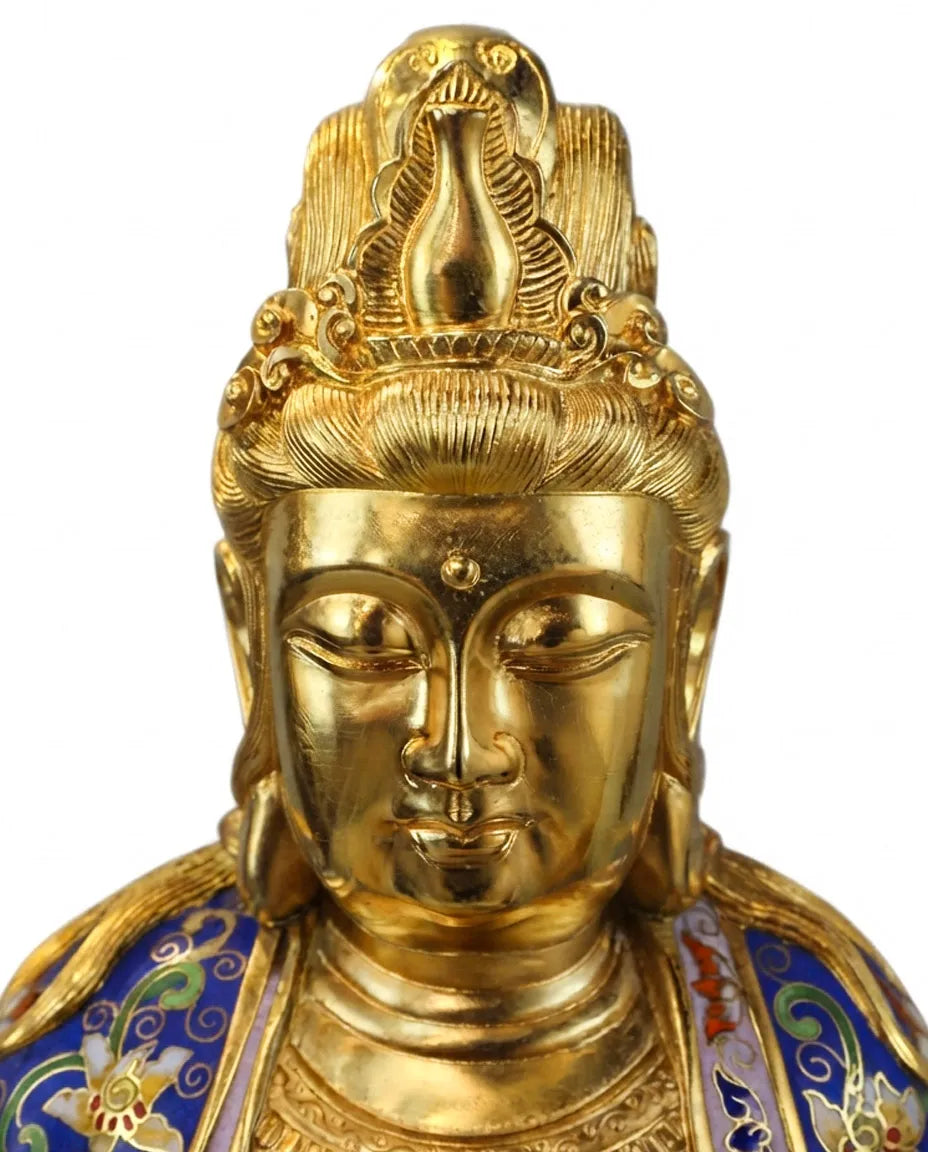 Customized Guanyin Bodhisattva Cloisonne Statue|Decorative Items|Unique Personalized Gifts Dubai &amp; Riyadh|Designer Presents