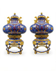 Customized Twin Phoenix-Head Handles Cloisonne Vase|Decorative Items|Unique Personalized Gifts Dubai & Riyadh|Designer Presents
