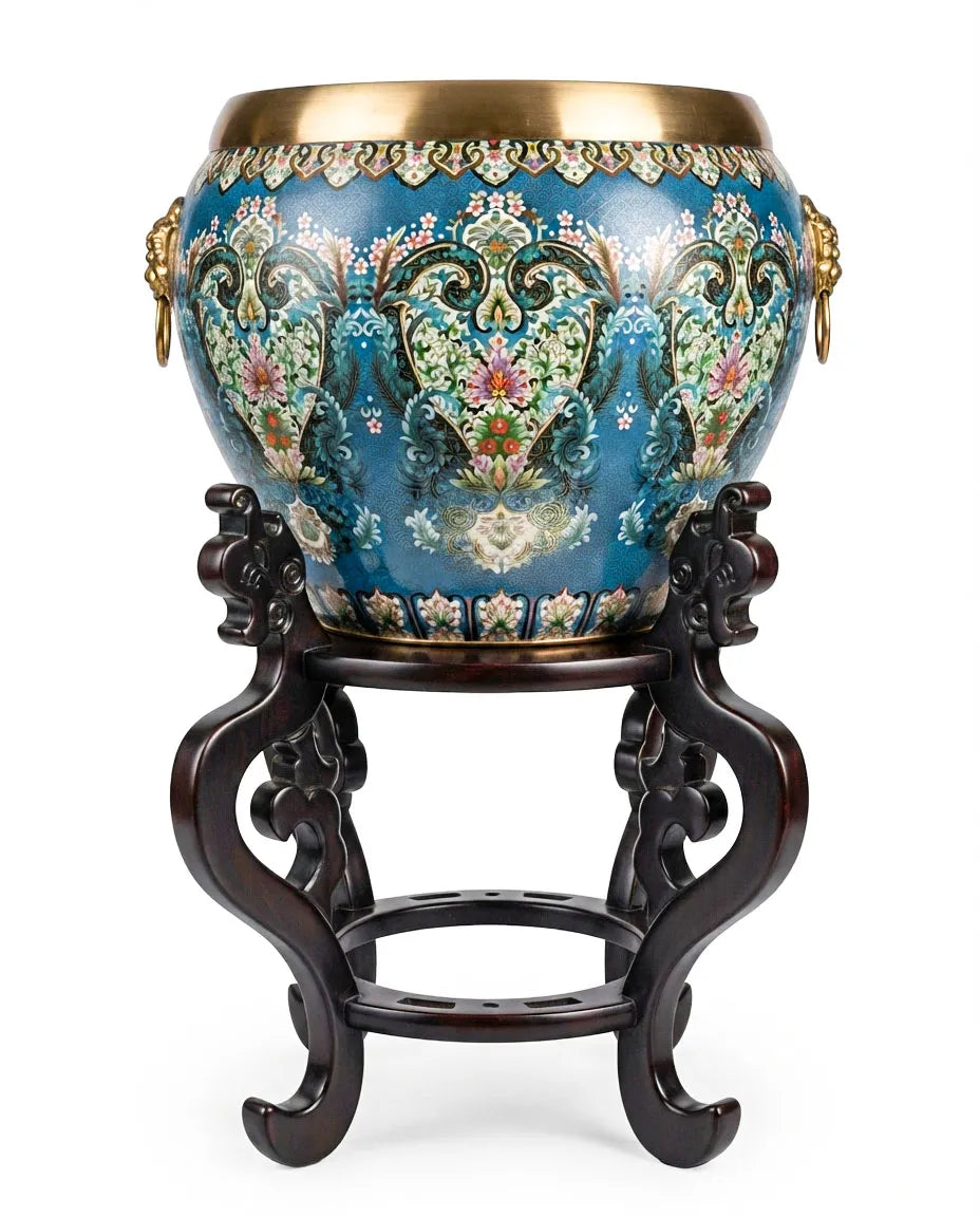 Customized Auspicious Cloisonne Vat|Decorative Items|Unique Personalized Gifts Dubai &amp; Riyadh|Designer Presents