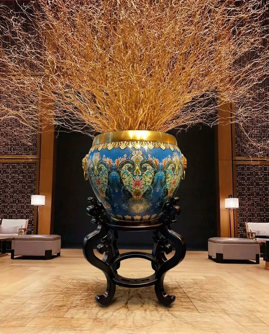 Customized Auspicious Cloisonne Vat|Decorative Items|Unique Personalized Gifts Dubai &amp; Riyadh|Designer Presents