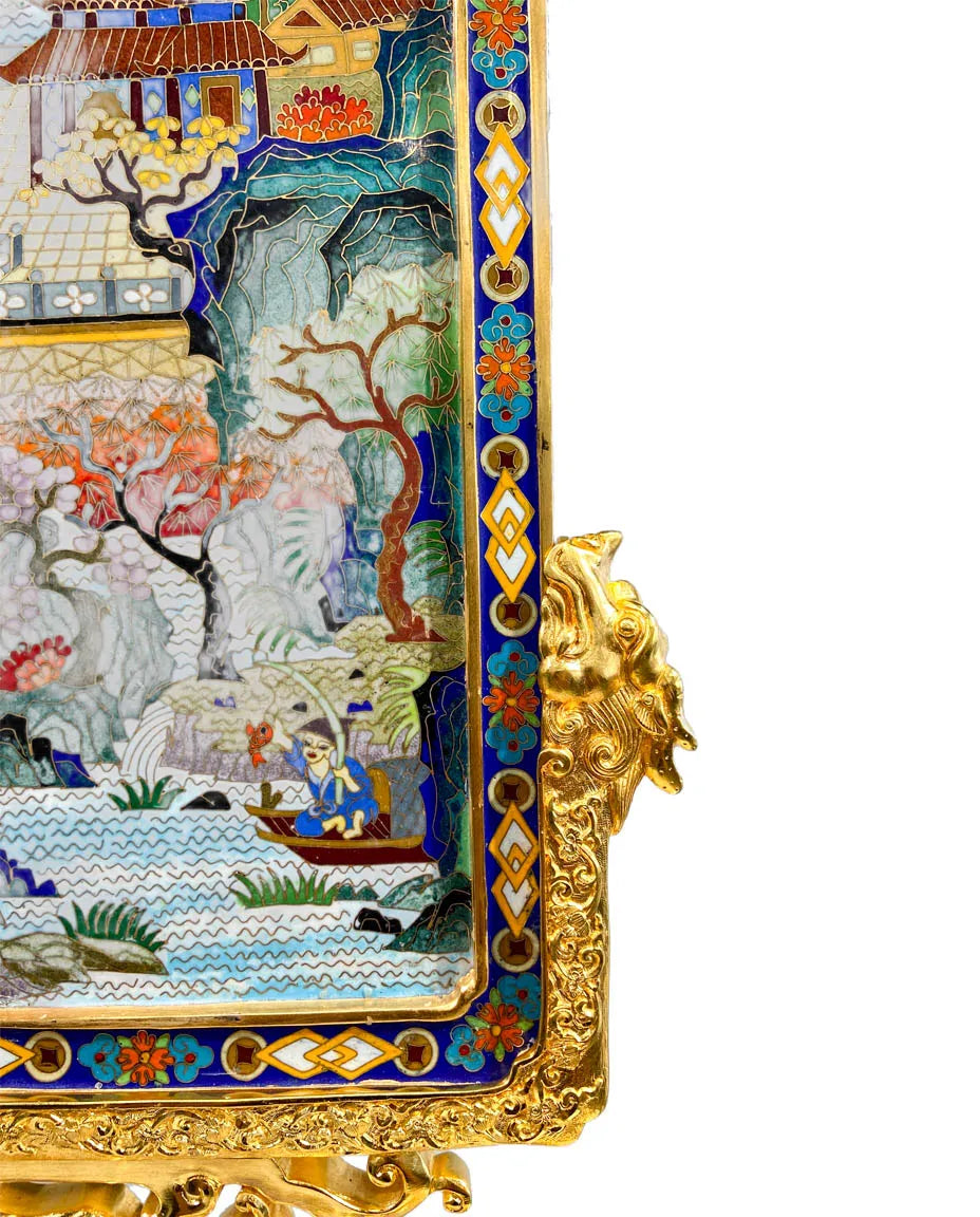 Customized Landscape Painting Cloisonne Screen|Decorative Items|Unique Personalized Gifts Dubai &amp; Riyadh|Designer Presents