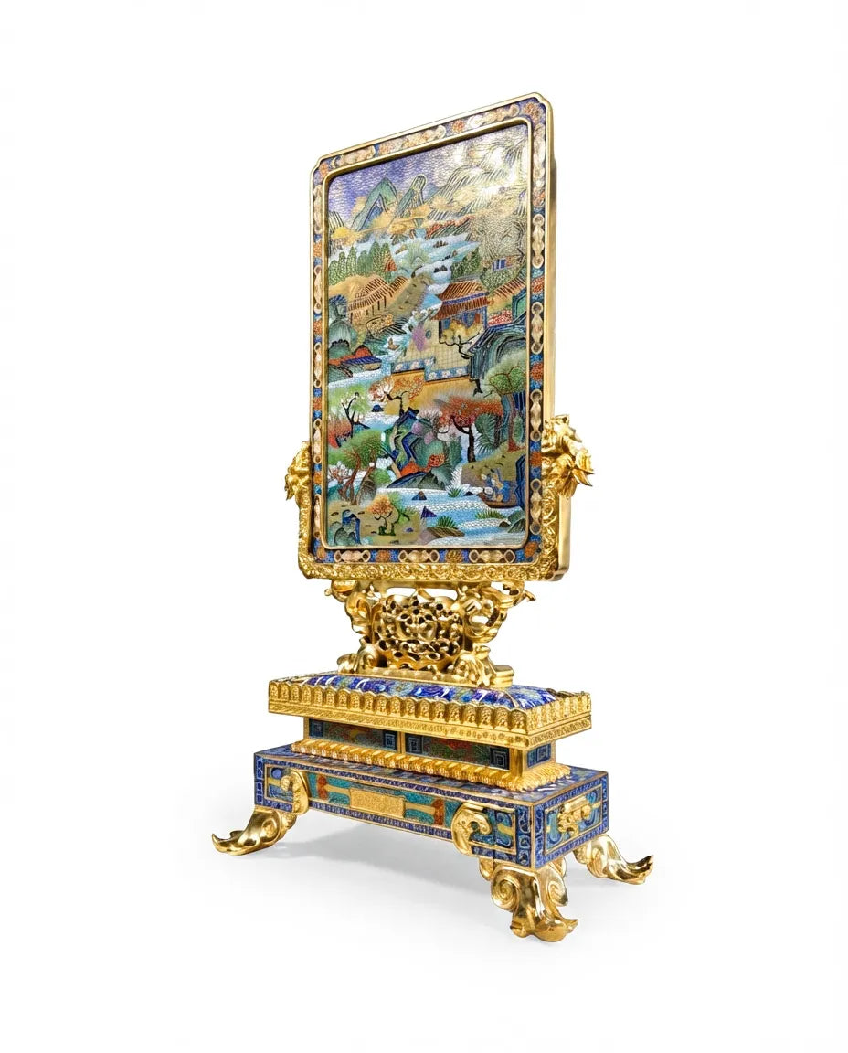 Customized Landscape Painting Cloisonne Screen|Decorative Items|Unique Personalized Gifts Dubai &amp; Riyadh|Designer Presents