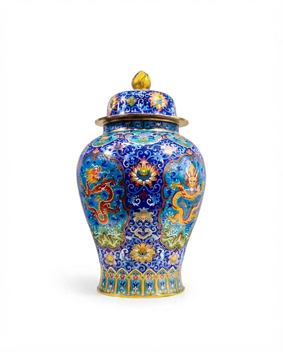 Customized Little General Belly Cloisonne Jar|Decorative Items|Unique Personalized Gifts Dubai &amp; Riyadh|Designer Presents