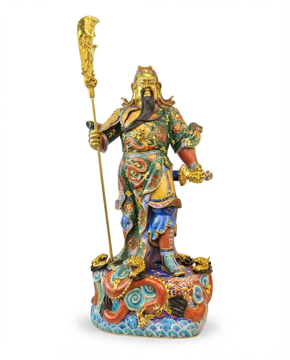 Customized Guan Yu Cloisonne Statue|Decorative Items|Unique Personalized Gifts Dubai &amp; Riyadh|Designer Presents