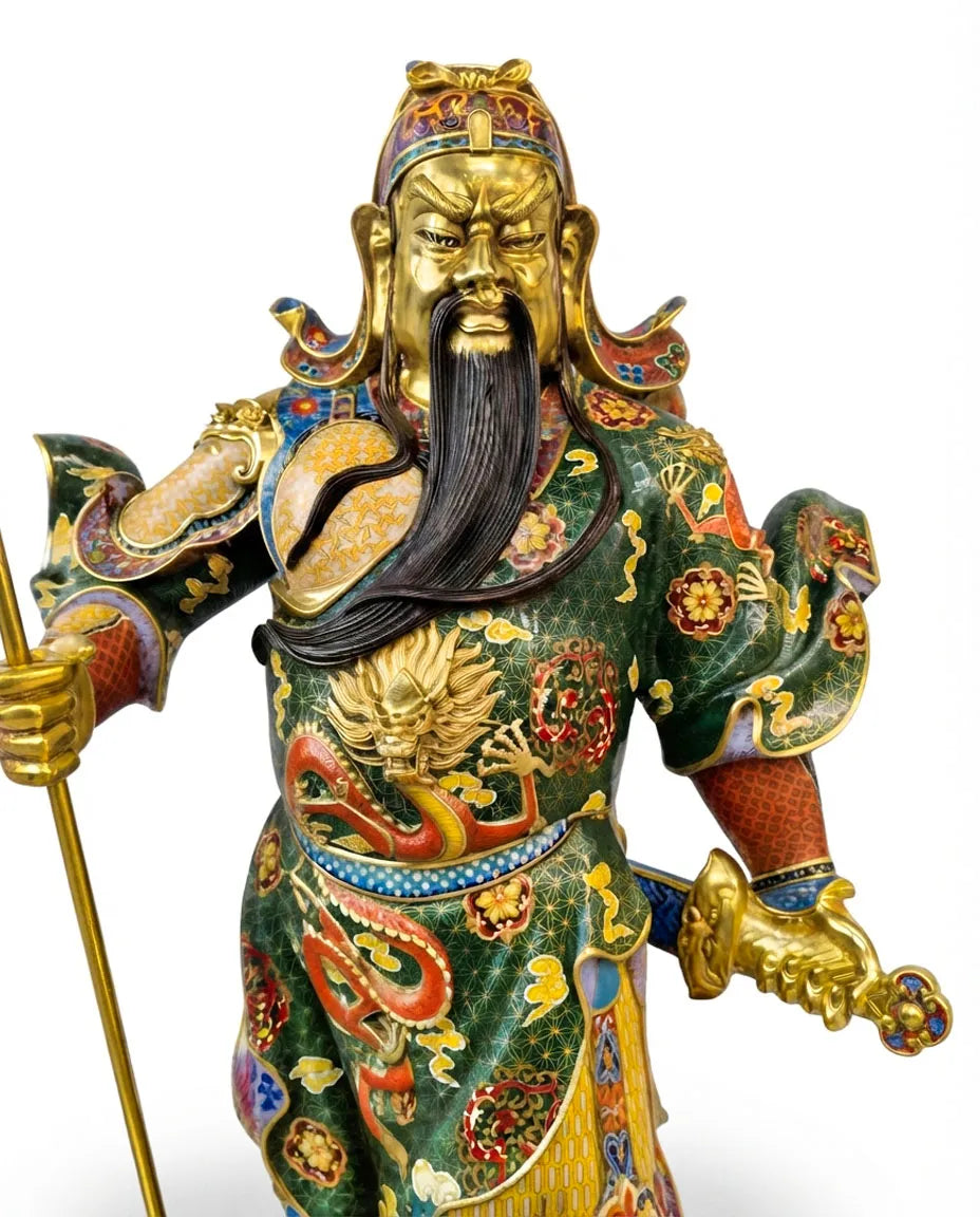 Customized Guan Yu Cloisonne Statue|Decorative Items|Unique Personalized Gifts Dubai &amp; Riyadh|Designer Presents