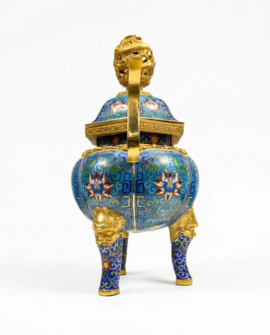 Customized Hexagonal Cloisonne Oud Burner|Decorative Items|Unique Personalized Gifts Dubai &amp; Riyadh|Designer Presents