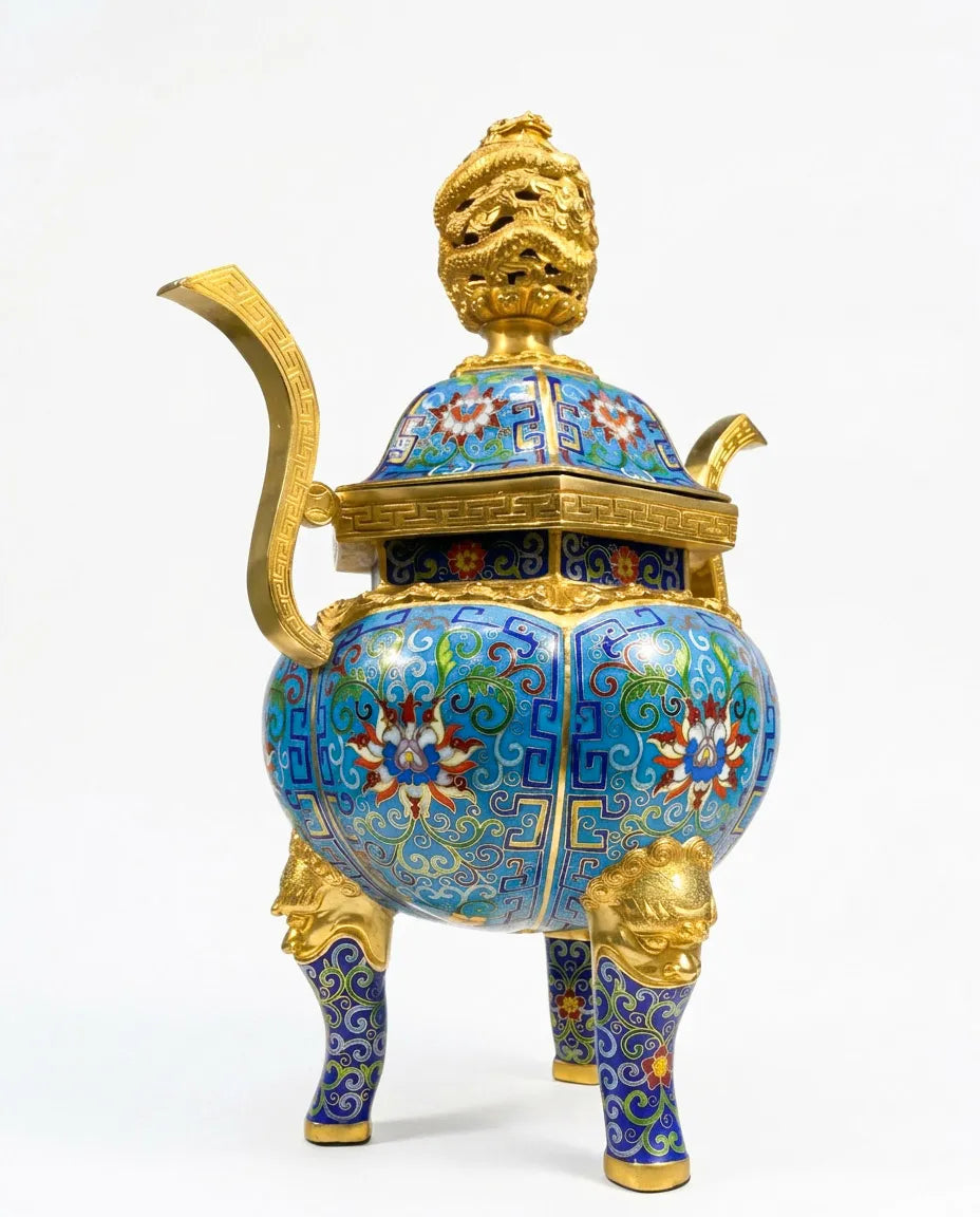 Customized Hexagonal Cloisonne Oud Burner|Decorative Items|Unique Personalized Gifts Dubai &amp; Riyadh|Designer Presents