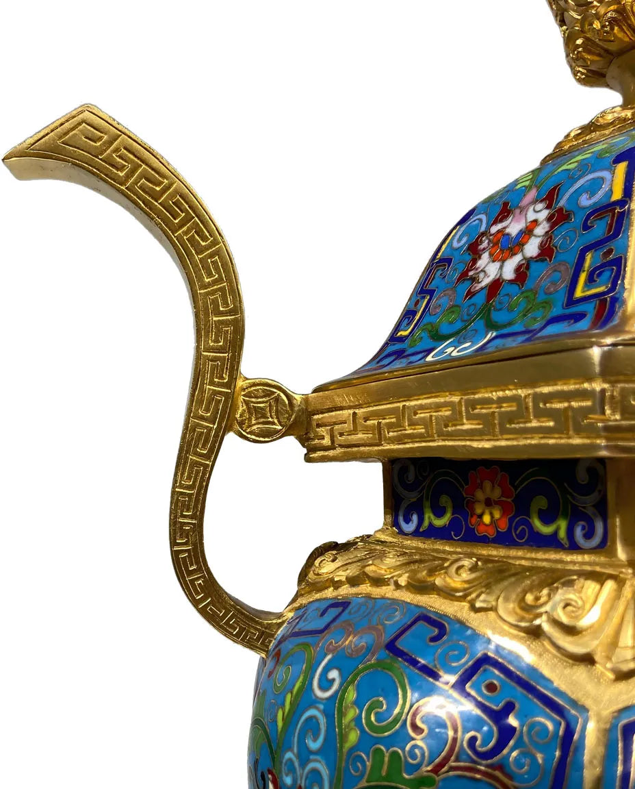 Customized Hexagonal Cloisonne Oud Burner|Decorative Items|Unique Personalized Gifts Dubai &amp; Riyadh|Designer Presents
