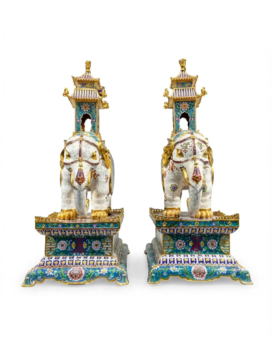 Customized Peace Elephant Cloisonne Sculpture|Decorative Items|Unique Personalized Gifts Dubai &amp; Riyadh|Designer Presents
