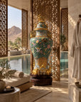 Customized Peace Cloisonne Floor Vase|Decorative Items|Unique Personalized Gifts Dubai & Riyadh|Designer Presents
