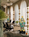 Customized Peace Cloisonne Vase|Decorative Items|Unique Personalized Gifts Dubai & Riyadh|Designer Presents