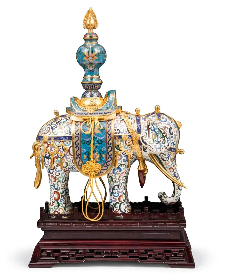 Customized Peace Elephant Cloisonne Sculpture|Decorative Items|Unique Personalized Gifts Dubai &amp; Riyadh|Designer Presents