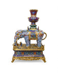 Customized Elephant Carrying Vase Cloisonne sculpture|Decorative Items|Unique Personalized Gifts Dubai & Riyadh|Designer Presents