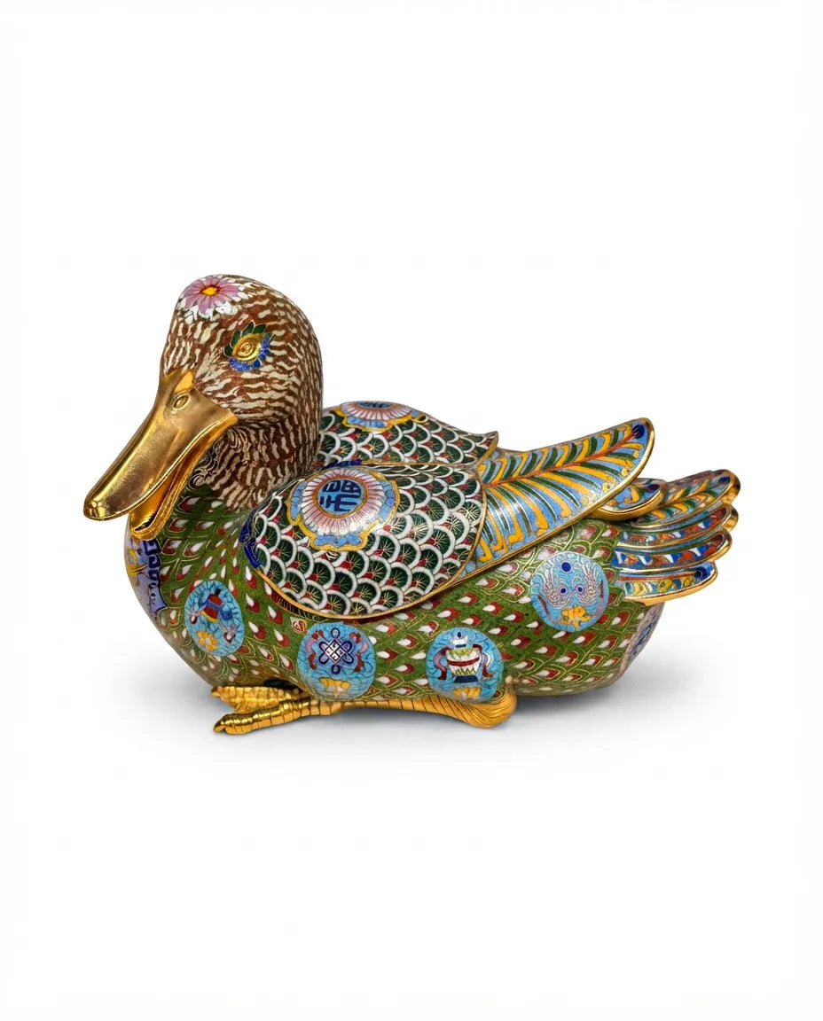 Customized Prosperity Duck Cloisonne sculpture|Decorative Items|Unique Personalized Gifts Dubai &amp; Riyadh|Designer Presents