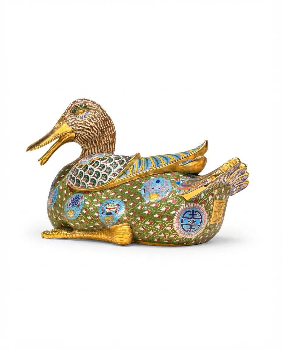 Customized Prosperity Duck Cloisonne sculpture|Decorative Items|Unique Personalized Gifts Dubai &amp; Riyadh|Designer Presents