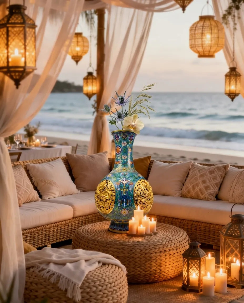 Customized Revolving Cloisonne Vase|Decorative Items|Unique Personalized Gifts Dubai &amp; Riyadh|Designer Presents