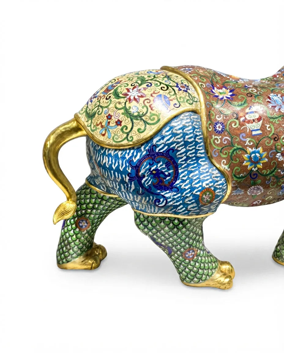 Customized Rhino Cloisonne sculpture|Decorative Items|Unique Personalized Gifts Dubai &amp; Riyadh|Designer Presents