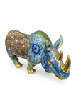 Customized Rhino Cloisonne sculpture|Decorative Items|Unique Personalized Gifts Dubai & Riyadh|Designer Presents