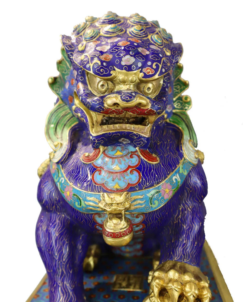 Customized Palace-gate Lion Cloisonne sculpture|Decorative Items|Unique Personalized Gifts Dubai &amp; Riyadh|Designer Presents