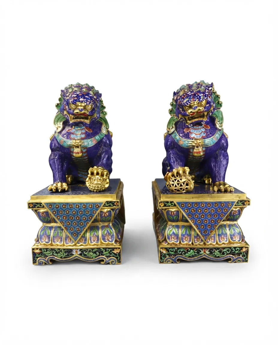 Customized Palace-gate Lion Cloisonne sculpture|Decorative Items|Unique Personalized Gifts Dubai &amp; Riyadh|Designer Presents