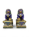 Customized Palace-gate Lion Cloisonne sculpture|Decorative Items|Unique Personalized Gifts Dubai & Riyadh|Designer Presents