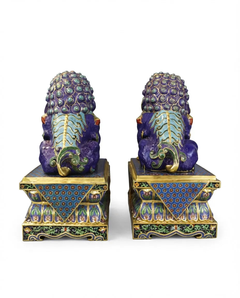 Customized Palace-gate Lion Cloisonne sculpture|Decorative Items|Unique Personalized Gifts Dubai &amp; Riyadh|Designer Presents