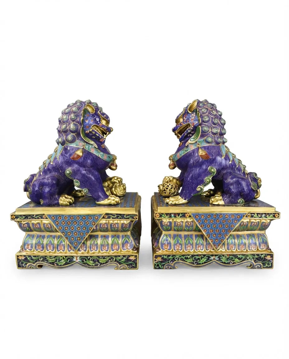 Customized Palace-gate Lion Cloisonne sculpture|Decorative Items|Unique Personalized Gifts Dubai &amp; Riyadh|Designer Presents