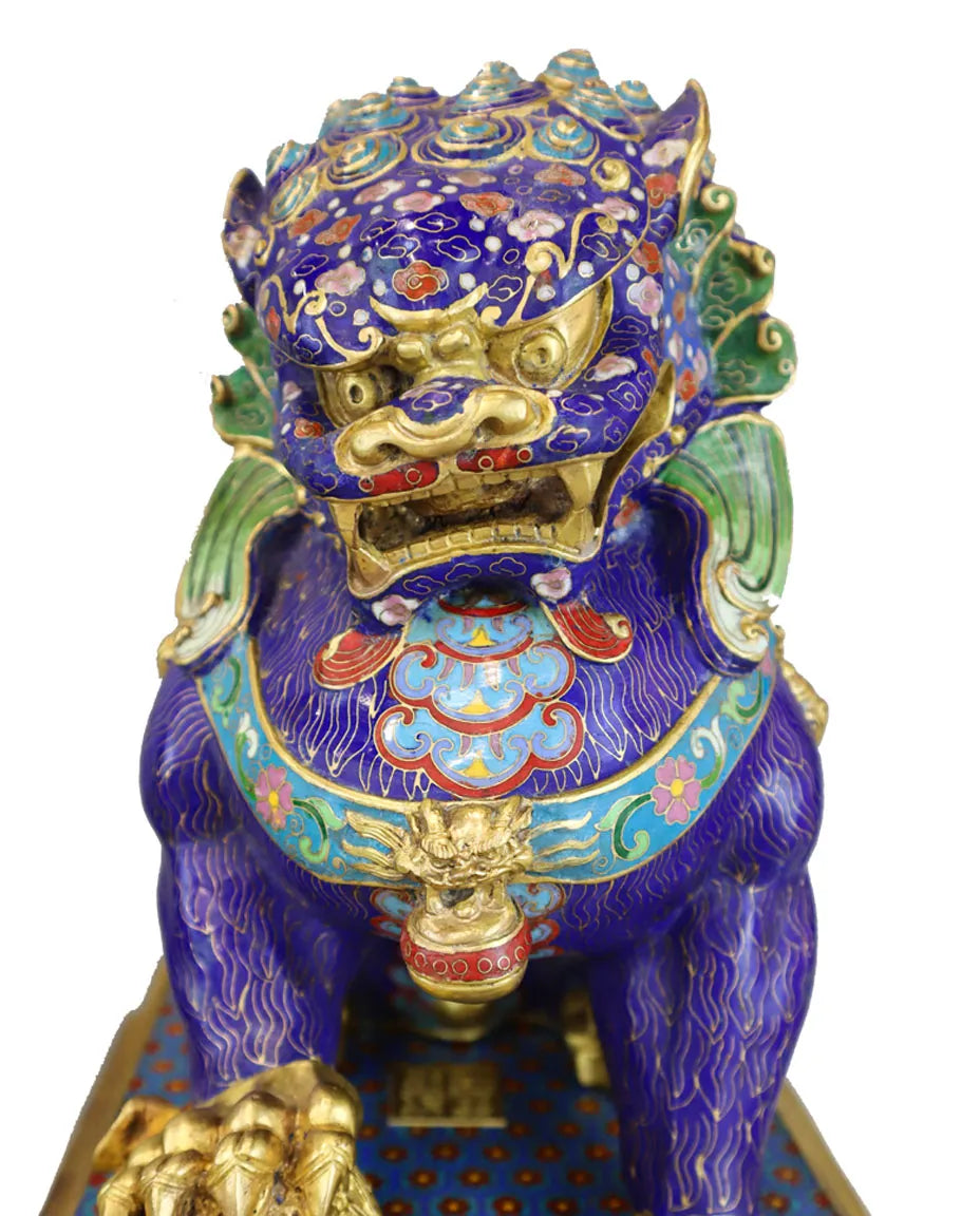 Customized Palace-gate Lion Cloisonne sculpture|Decorative Items|Unique Personalized Gifts Dubai &amp; Riyadh|Designer Presents