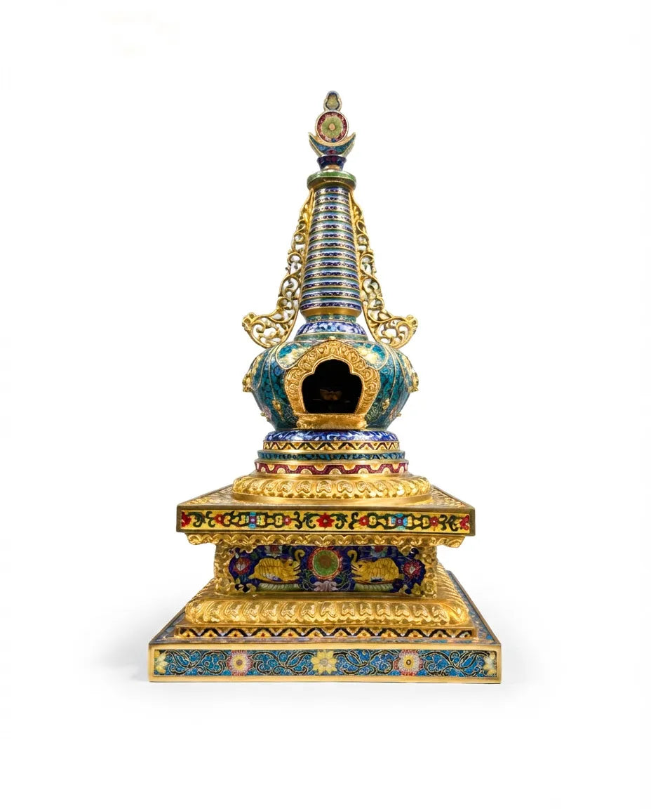 Customized Stupa Cloisonne sculpture|Decorative Items|Unique Personalized Gifts Dubai &amp; Riyadh|Designer Presents