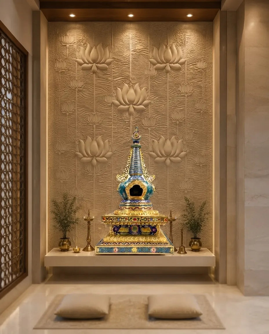 Customized Stupa Cloisonne sculpture|Decorative Items|Unique Personalized Gifts Dubai &amp; Riyadh|Designer Presents