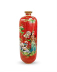 Customized Bird-and-flower  Pattern Cloisonne Vase|Decorative Items|Unique Personalized Gifts Dubai & Riyadh|Designer Presents