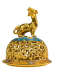 Customized Three-legged Beast-Top Finial Cloisonne Oud Burner|Decorative Items|Unique Personalized Gifts Dubai & Riyadh|Designer Presents