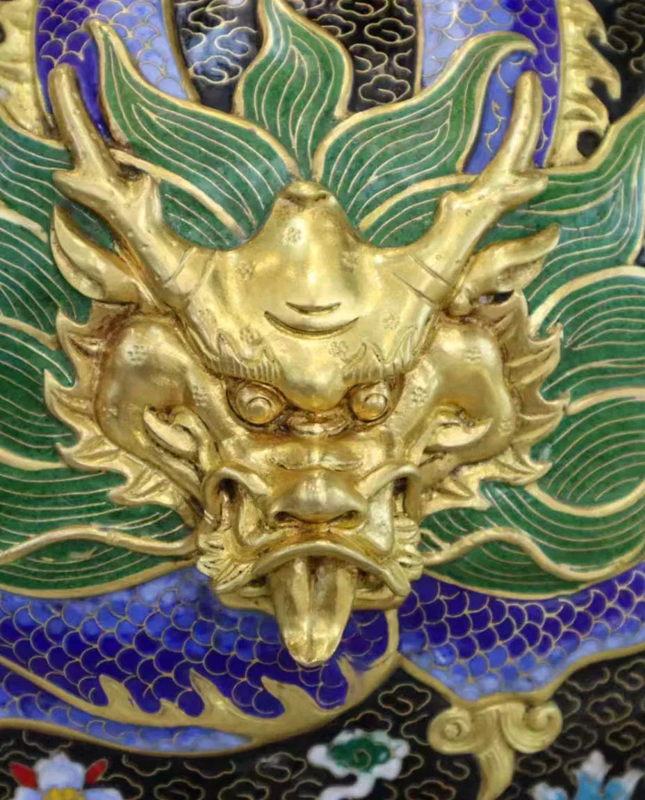 Customized Three Dragons Cloisonne Vase|Decorative Items|Unique Personalized Gifts Dubai &amp; Riyadh|Designer Presents