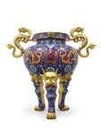 Customized Elephant-foot Legs Lion-decoration Cloisonne Oud Burner|Decorative Items|Unique Personalized Gifts Dubai & Riyadh|Designer Presents