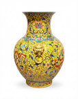 Customized Twin Animal-head Handles Cloisonne Vase|Decorative Items|Unique Personalized Gifts Dubai & Riyadh|Designer Presents