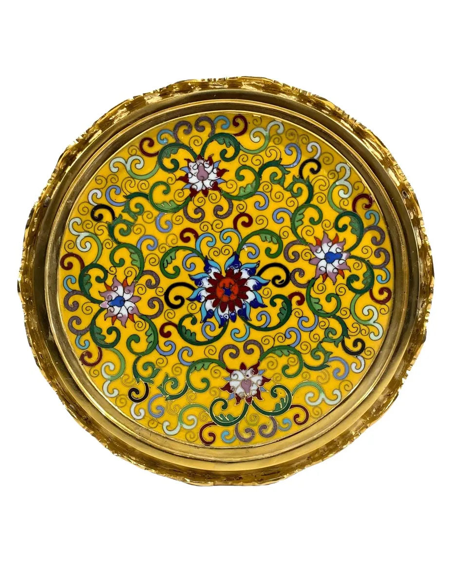 Customized Animal-head Motifs Handles Cloisonne Jar|Decorative Items|Unique Personalized Gifts Dubai &amp; Riyadh|Designer Presents
