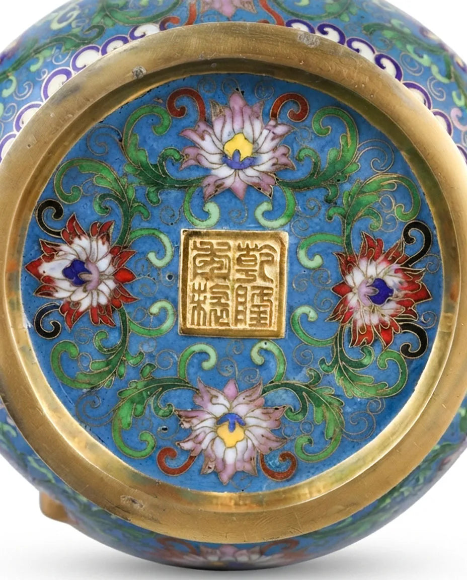 Customized Twin Dragon Handles Jade-pot Shape Cloisonne Vase|Decorative Items|Unique Personalized Gifts Dubai &amp; Riyadh|Designer Presents