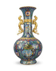 Customized Twin Dragon Handles Jade-pot Shape Cloisonne Vase|Decorative Items|Unique Personalized Gifts Dubai & Riyadh|Designer Presents