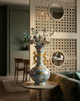 Customized Twin Dragon Handles Jade-pot Shape Cloisonne Vase|Decorative Items|Unique Personalized Gifts Dubai & Riyadh|Designer Presents