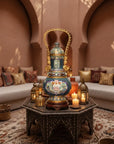 Royal Cloisonne Gold-plated Copper Vase, Structure Beauty Meander Patterns, Masterpiece by Master Zhang Tonglu as an exquisite home decor and unique home gifts item
