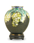 Royal Cloisonne Gold-plated Copper Vase, Locust Flower Pattern, Masterpiece by Master Dai Jialin as an exquisite home decor and unique home gifts item