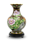 Royal Cloisonne Gold-plated Copper Vase, Pomegranate Pattern, Masterpiece by Master Wang Shuying as an exquisite home decor and unique home gifts item