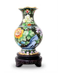 Royal Cloisonne Gold-plated Copper Vase, Pomegranate Pattern, Masterpiece by Master Wang Shuying as an exquisite home decor and unique home gifts item