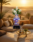 Royal Cloisonne Gold-plated Copper Vase, Dragon and Phoenix Pattern, Masterpiece by Master Wang Shuying as an exquisite home decor and unique home gifts item